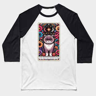 British Shorthair Tarot Card Baseball T-Shirt